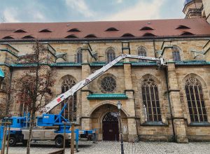 Kolb Bedachungen im Notfalleinsatz bei der Bayreuther Stadtkirche
